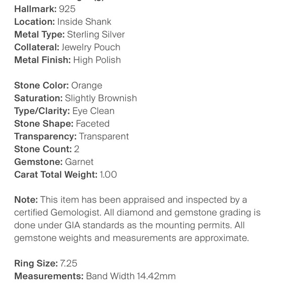 GUCCI SILVER GARNET RING TIGER HEAD - Picture 10 of 10